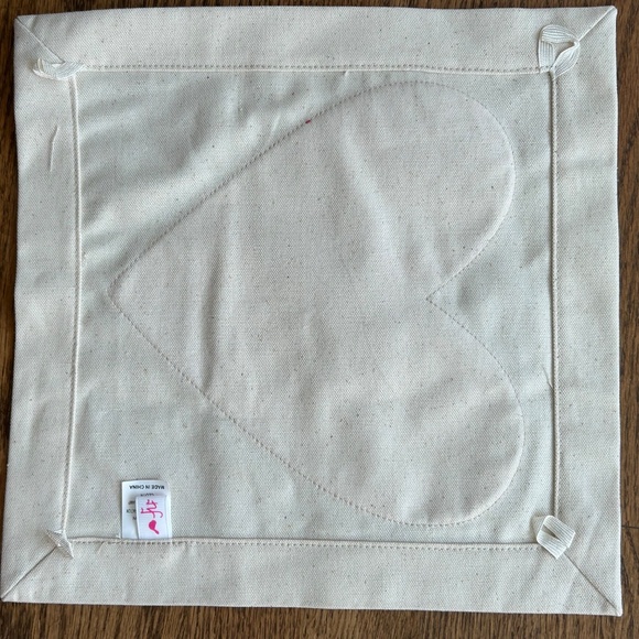 Nora Fleming Pink Heart Pillow Cover New - Picture 4 of 6